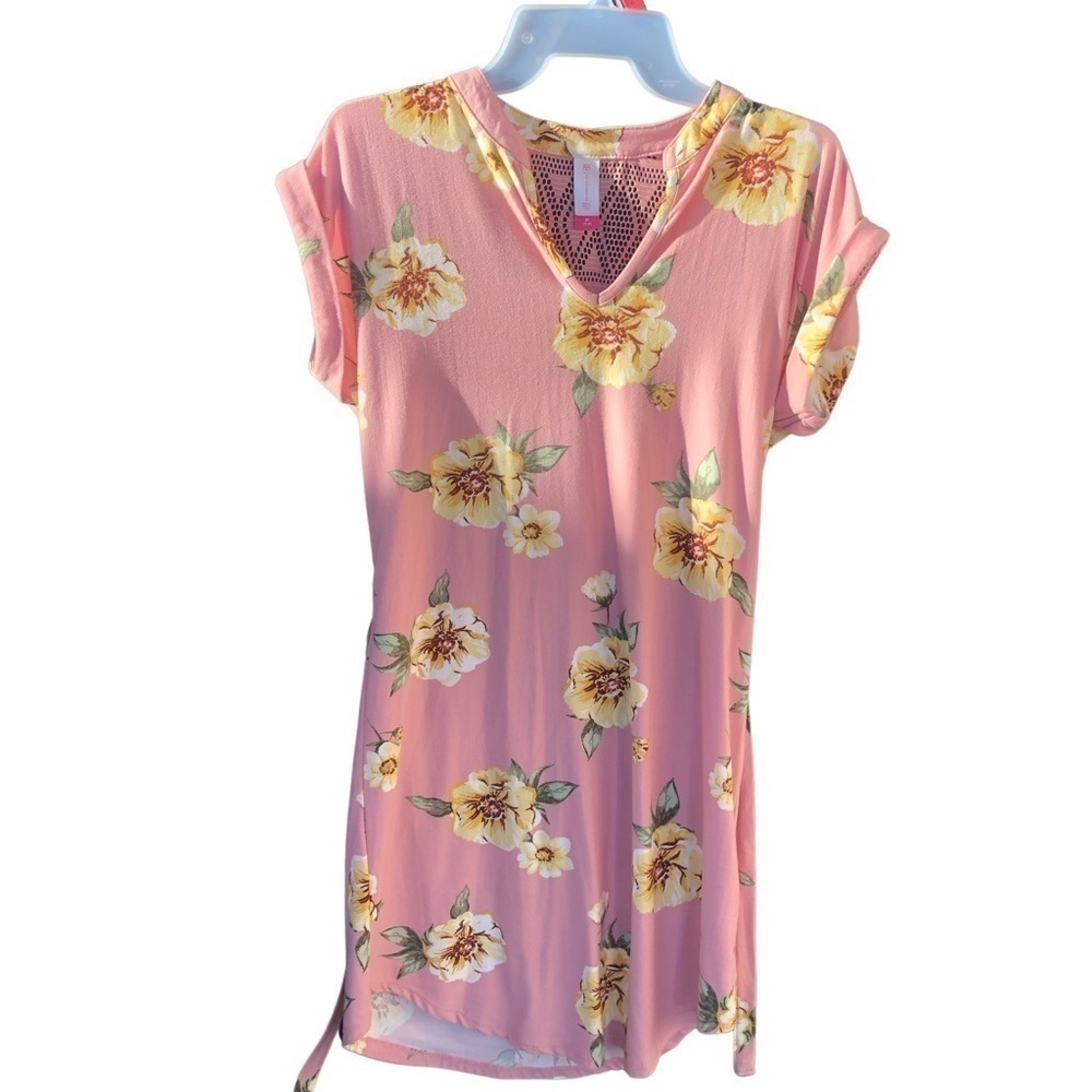 NOBO PINK FLORAL DRESS MEDIUM JUNIORS